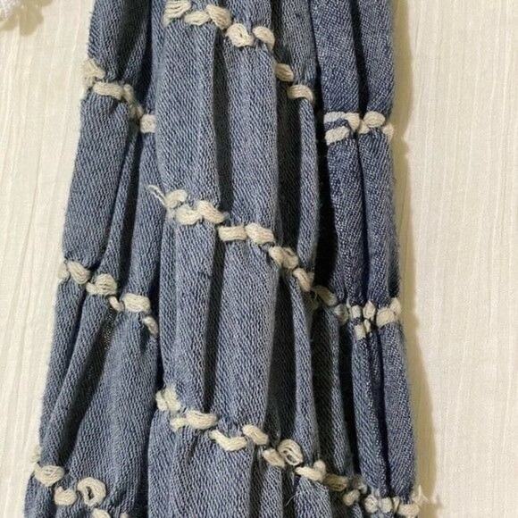 Conbipel Blue Fringe Scarf - Picture 3 of 15